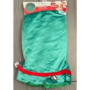 At Home Elf On A Shelf Red And Green Tree Shirt With Jingle Bells 48 Inch NW